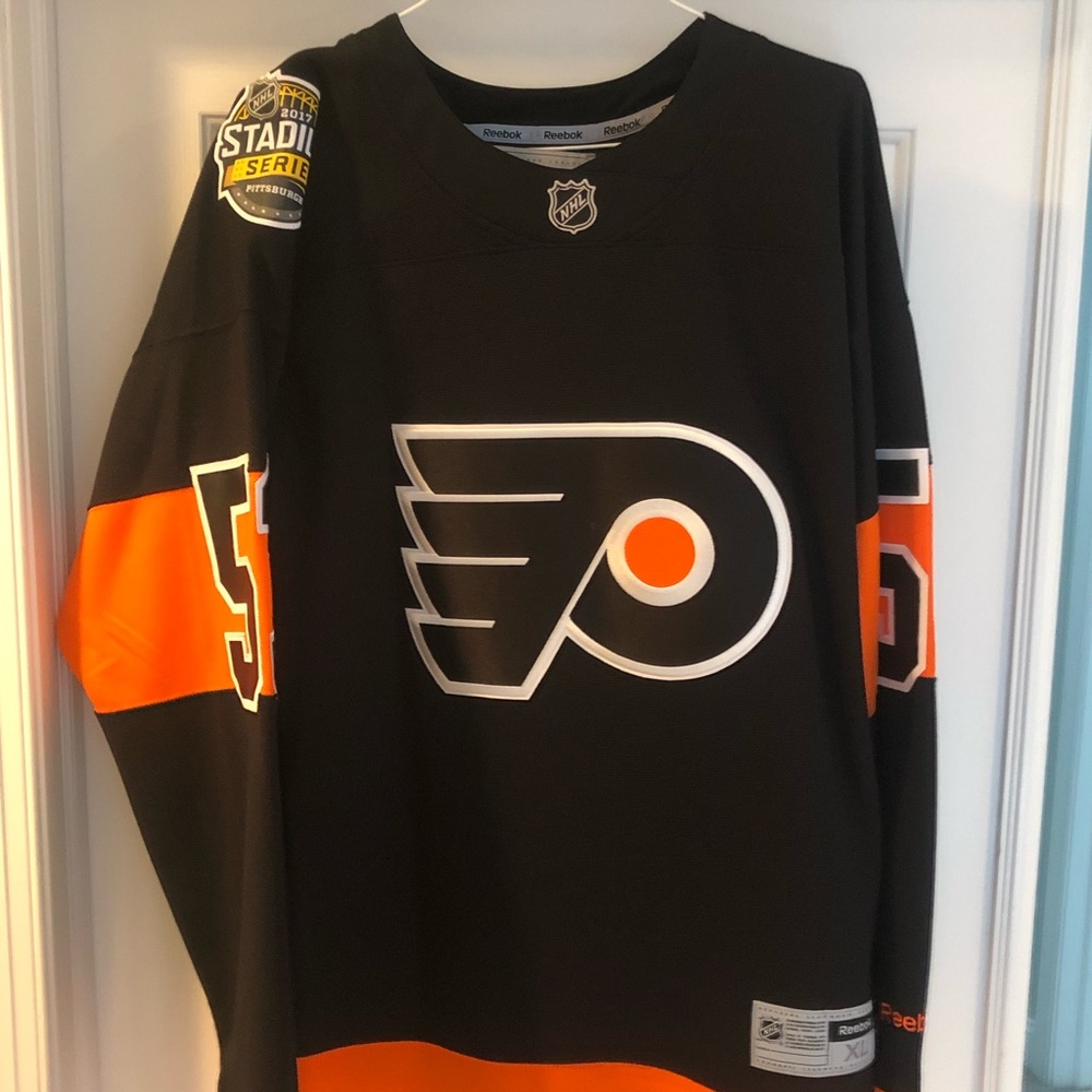 Adidas Official 2017 Stadium Series Shane Gostisbehere Flyers Jersey